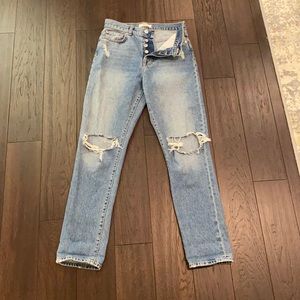 Forever 21 denim blue jeans high waisted